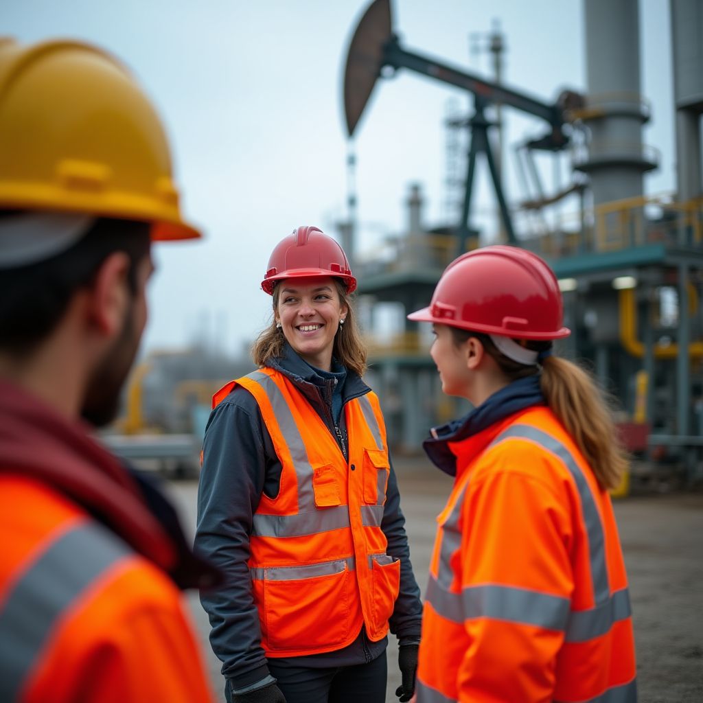 Visita técnica a instalaciones petroleras con estudiantes